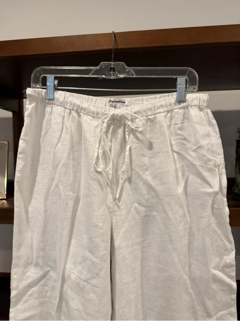 NWOT Reformation Olina Linen Pants - White